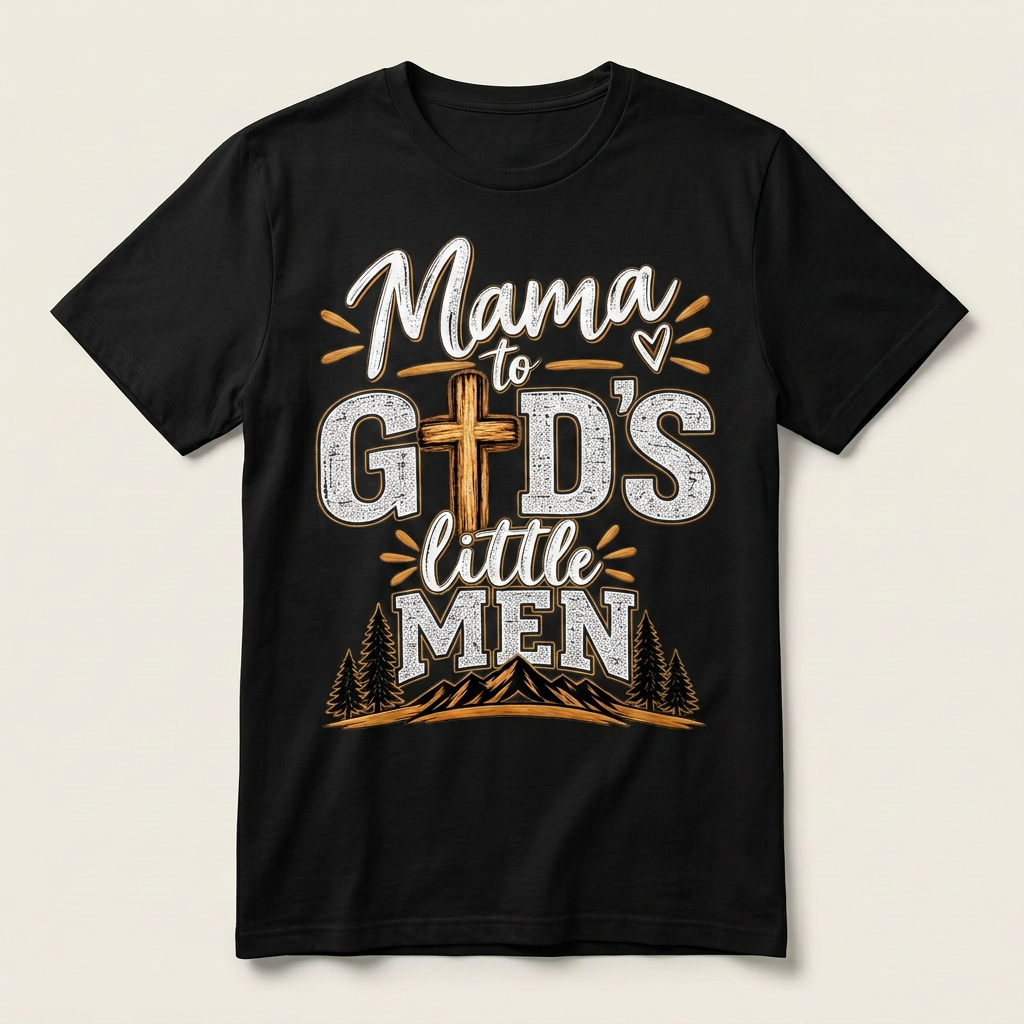 Mama To Gods Little Men - Apparel