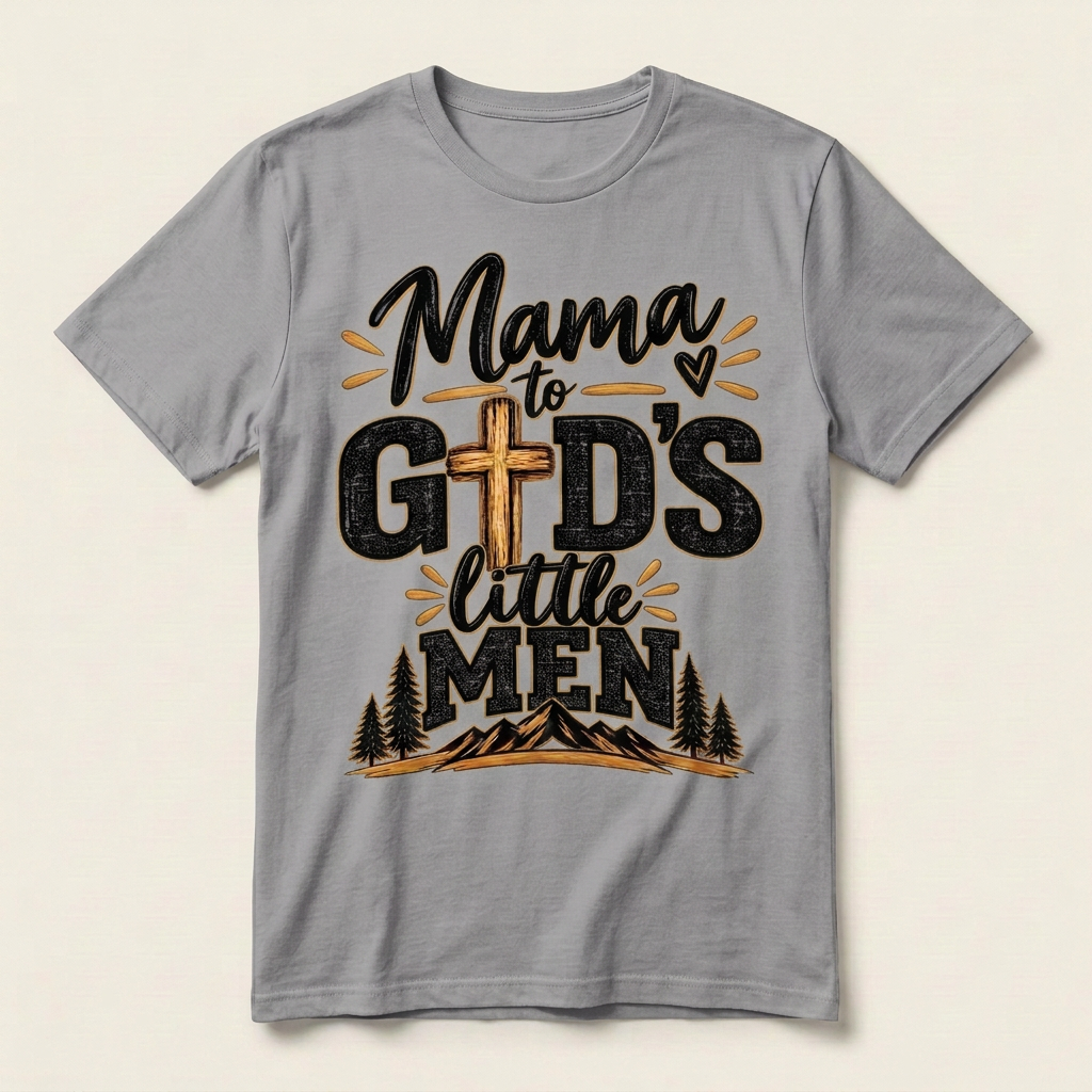 Mama To Gods Little Men - Apparel