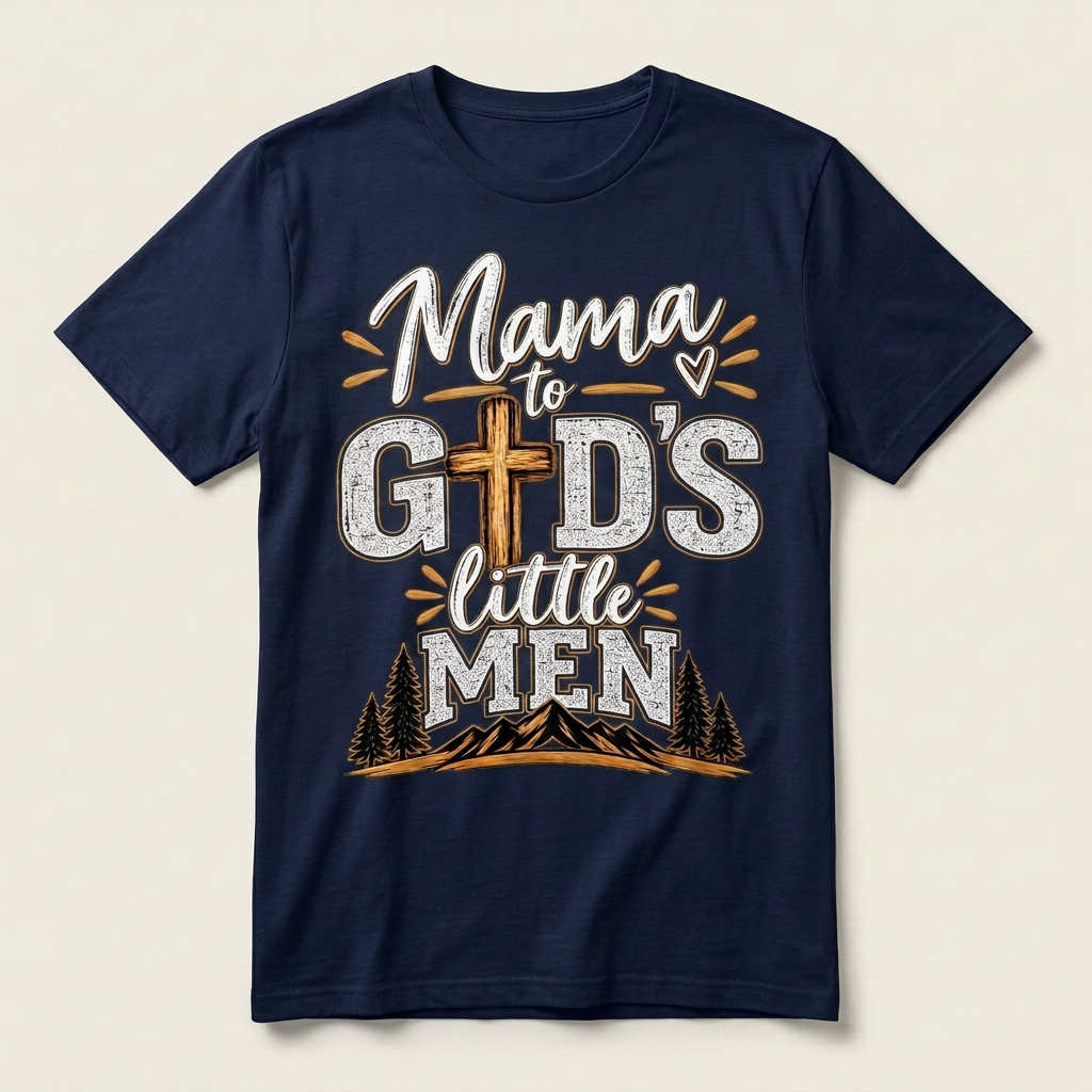 Mama To Gods Little Men - Apparel