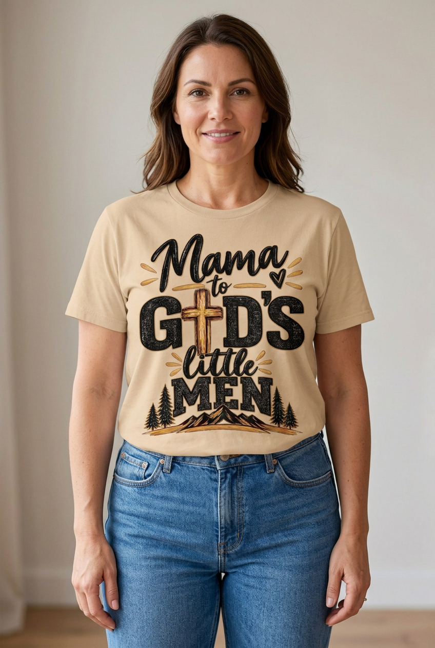 Mama To Gods Little Men - Apparel