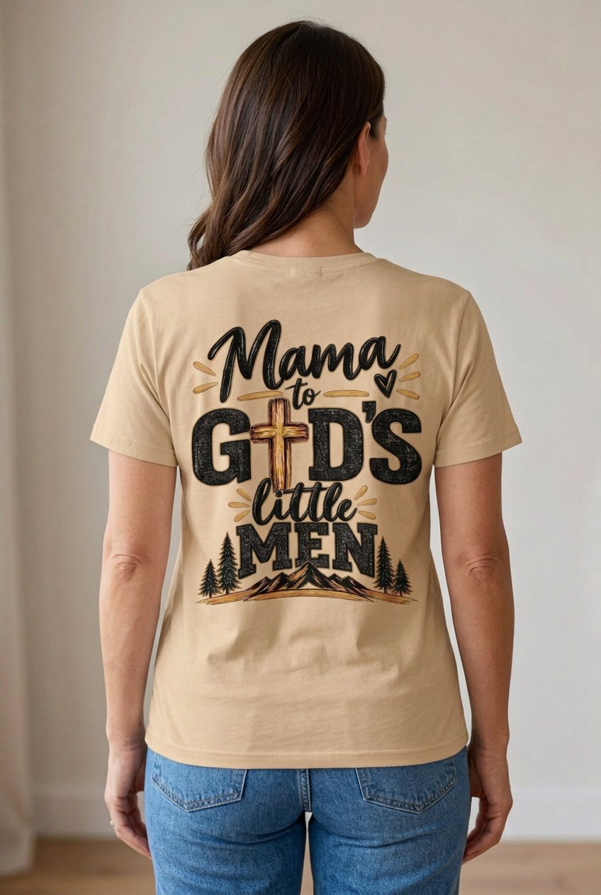 Mama To Gods Little Men - Apparel