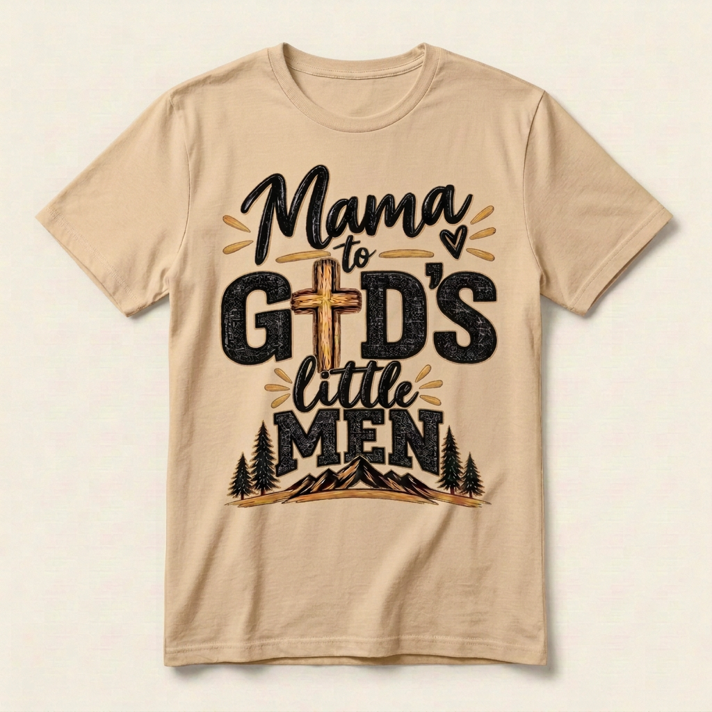 Mama To Gods Little Men - Apparel