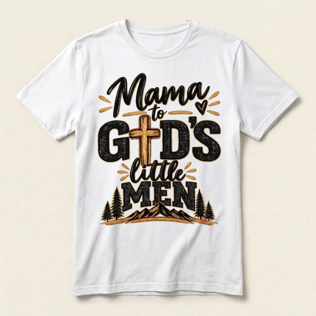 Mama To Gods Little Men - Apparel
